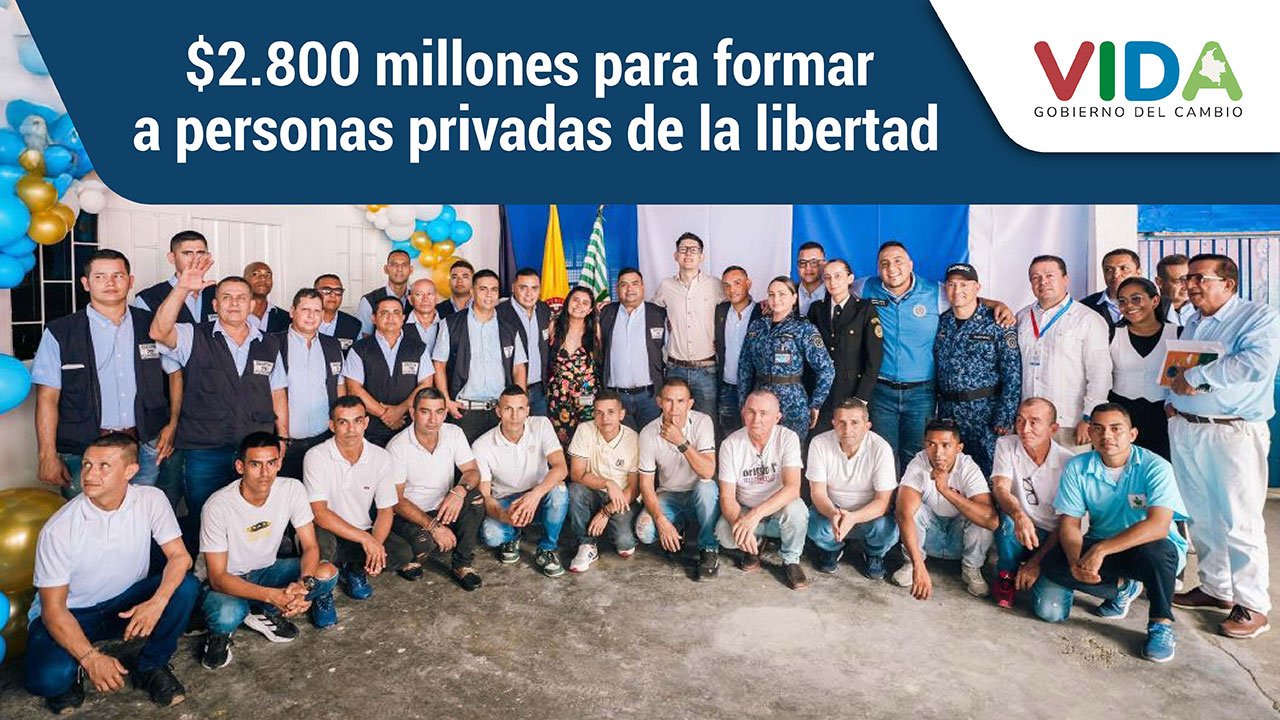 $2.800 millones para formar a personas privadas de la libertad
